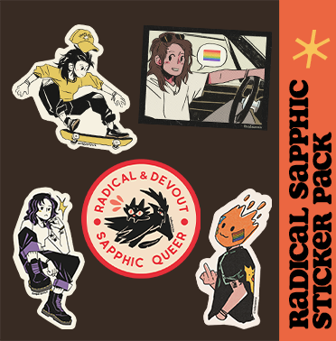 Radical Sapphic! Sticker pack