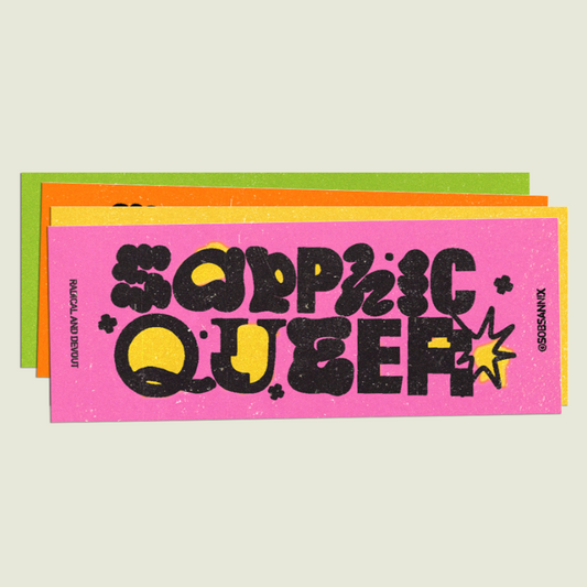 Sapphic Queer Matte Vinyl Sticker