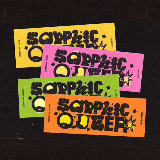 Sapphic Queer Matte Vinyl Sticker